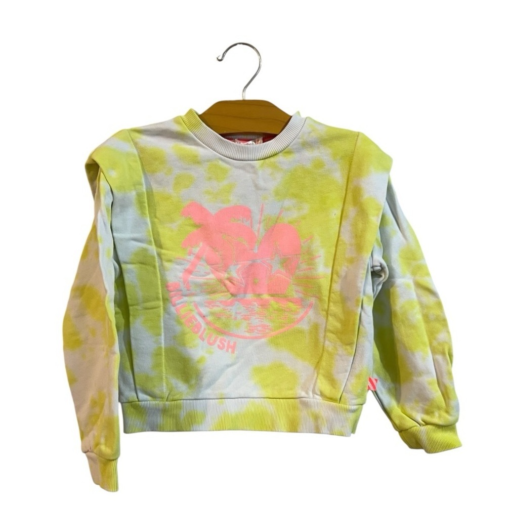 Billieblush Tie-Dye Sweatshirt with Pink Graphic Size 6 - Picture 2 of 6